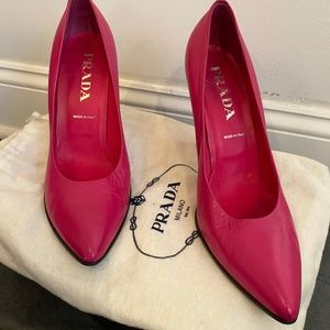 Prada - Leather Pink Heels
